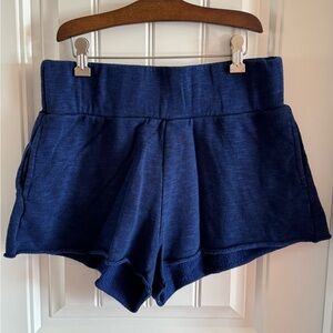 Intimately Free People Navy High-Waist Lounge Shorts